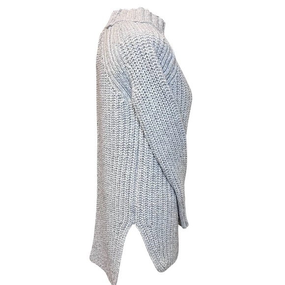 Ruff Hewn Gray Knit Tunic Sweater Size S Wool Blend - Picture 4 of 6